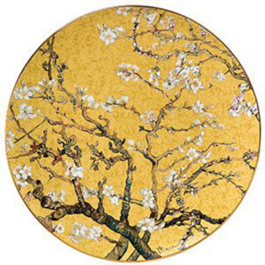 Van Gogh Almond Tree Gold Plate image 0